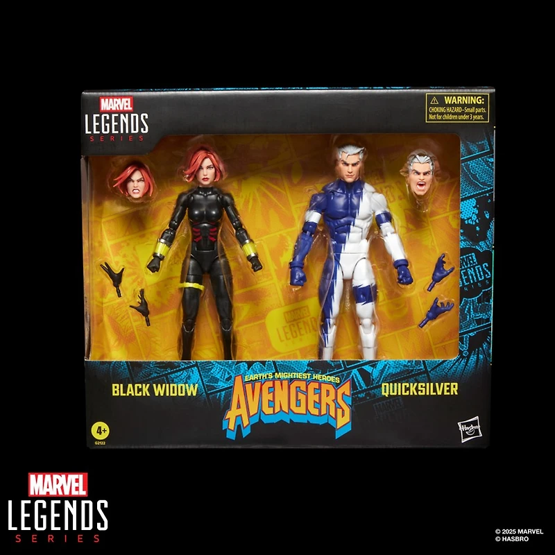 Marvel Legends Series Avengers Black Widow and Quicksilver