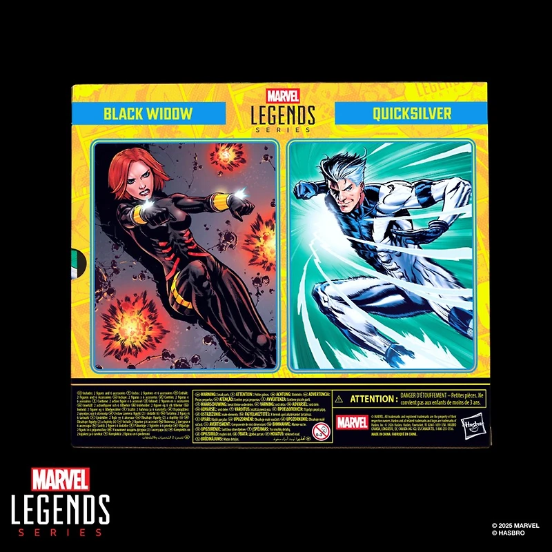 Marvel Legends Series Avengers Black Widow and Quicksilver