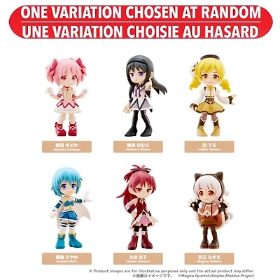 Puella Magi Madoka Magica Blind Box Mini Figure 6pc PDQ Assorted – One Variation Chosen at Random