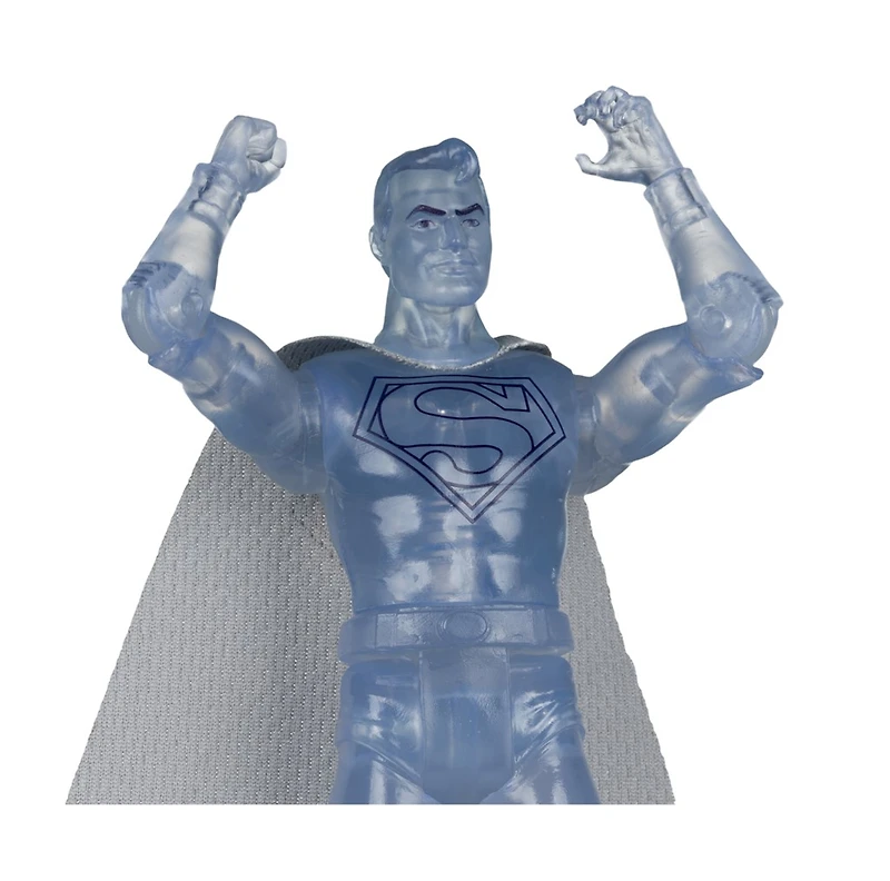 DC Retro Superman Crystalized (Super Friends) 6-Inch Action Figure McFarlane Toys Red Platinum Edition