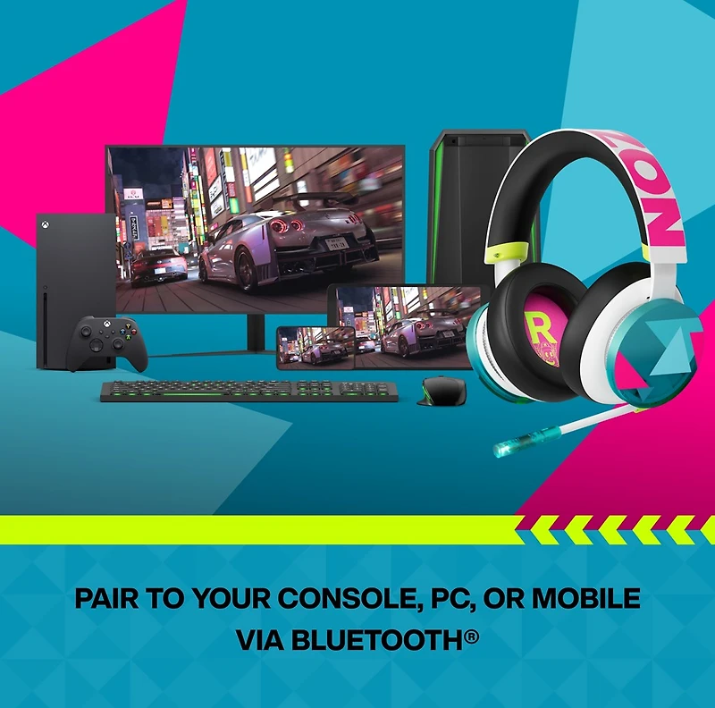 Xbox Wireless Headset – Forza Horizon 6 Limited Edition – for Xbox Series X|S, Xbox One, PCs, and Cloud-Enabled Devices
