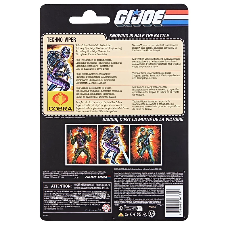 G.I. Joe Classified Series Retro Cardback Techno-Viper