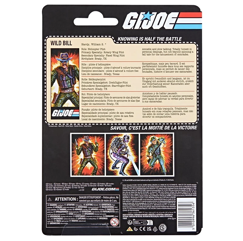 G.I. Joe Classified Series Retro Cardback William "Wild Bill" Hardy