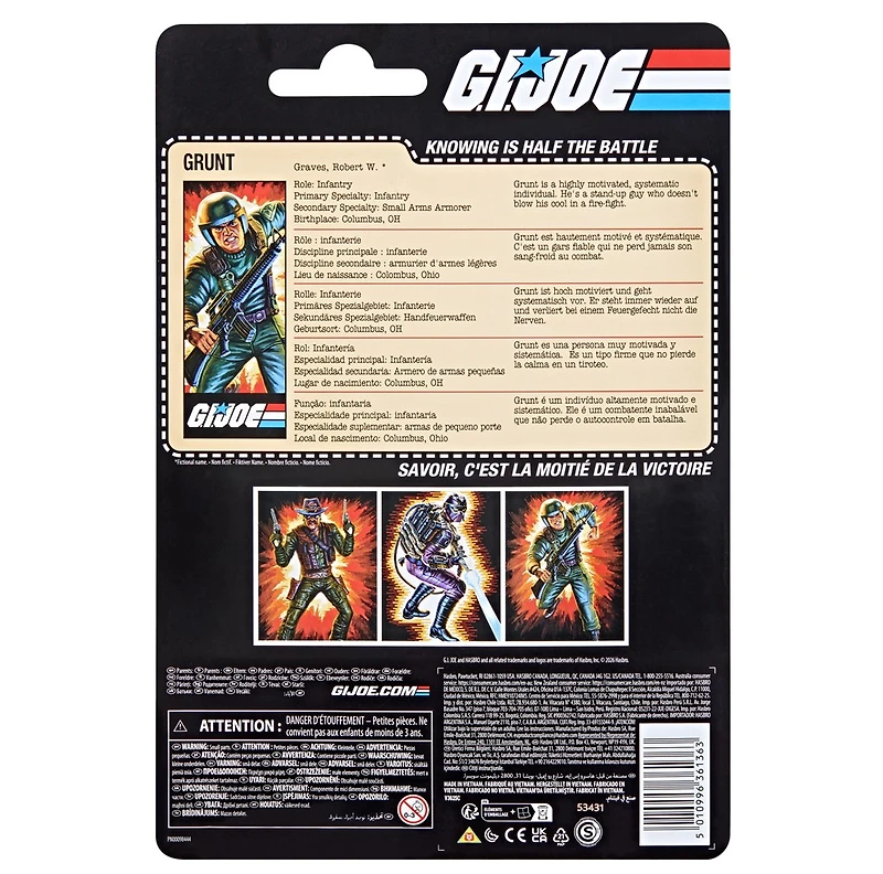 G.I. Joe Classified Series Retro Cardback Robert "Grunt" Graves