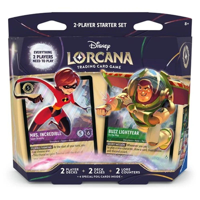 Disney Lorcana TCG - Wilds Unknown - Two-Player Deck - Elastigirl and Buzz Lightyear
