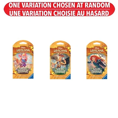 Disney Lorcana TCG - Wilds Unknown - Booster Pack – Une variation choisie au hasard