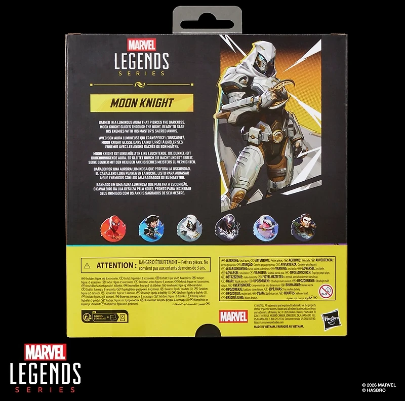 Marvel Legends Series Marvel Rivals Moon Knight Action Figure Collectible