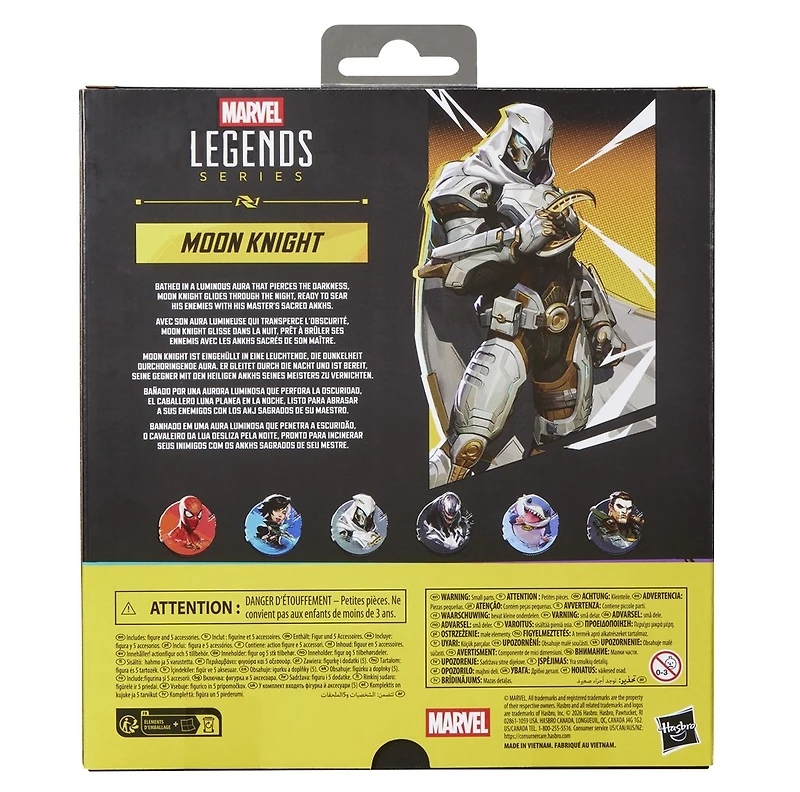 Marvel Legends Series Marvel Rivals Moon Knight Action Figure Collectible