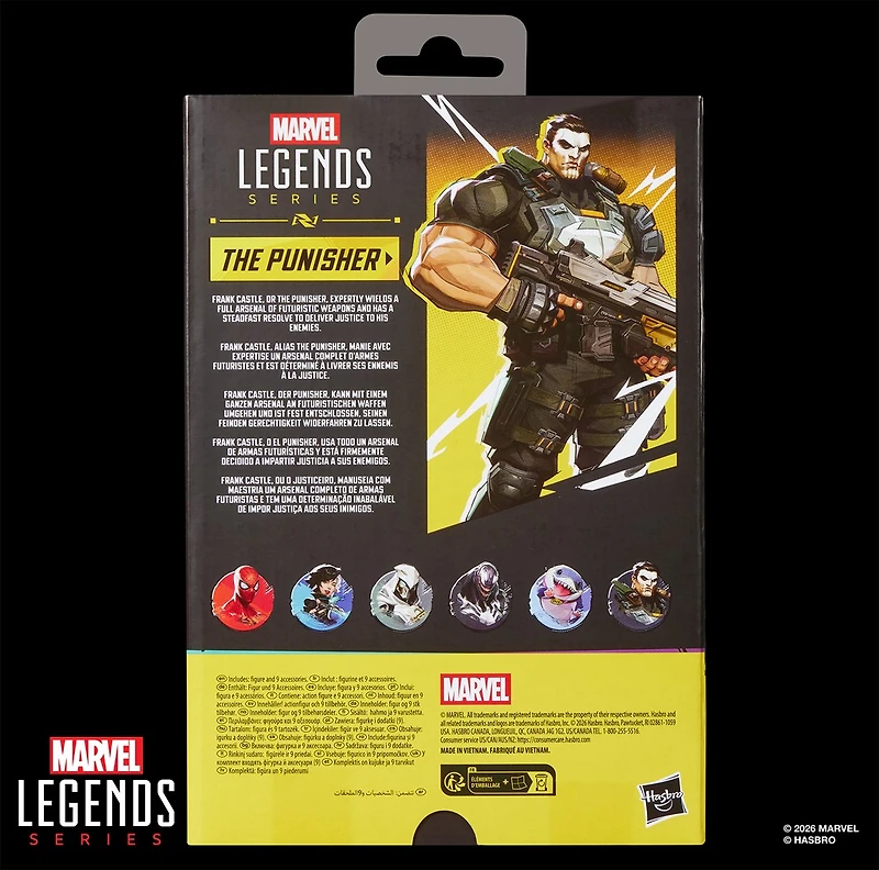 Marvel Legends Series Marvel Rivals The Punisher Action Figure Collectible