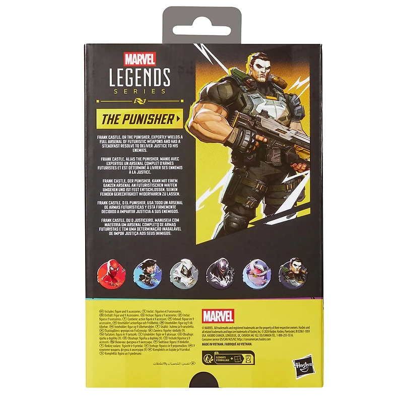 Marvel Legends Series Marvel Rivals The Punisher Action Figure Collectible