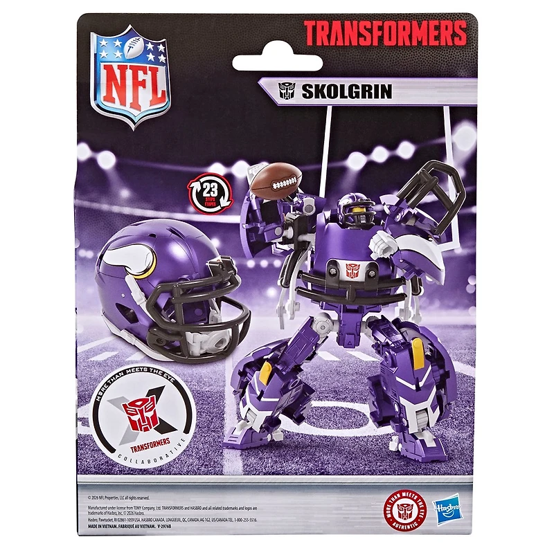 Transformers NFL Minnesota Vikings Skolgrin