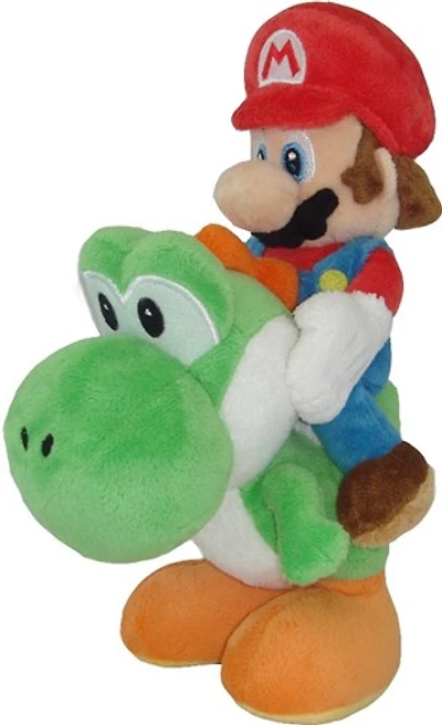Mario Riding Yoshi 8-Inch Plush
