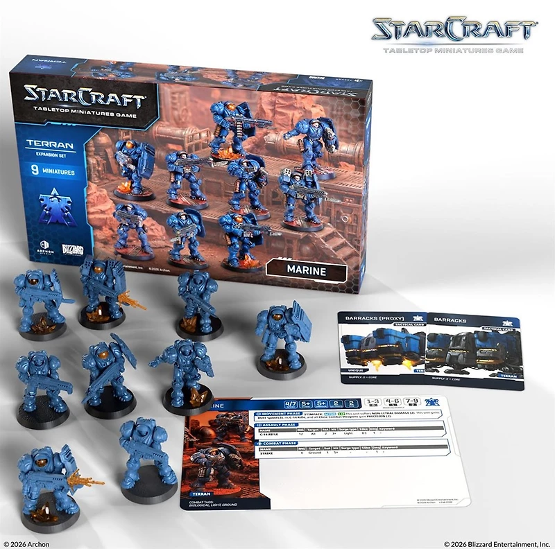 Starcraft: The Miniatures Game: Wave 1:  Terran: Marine Expansion Set (EN)