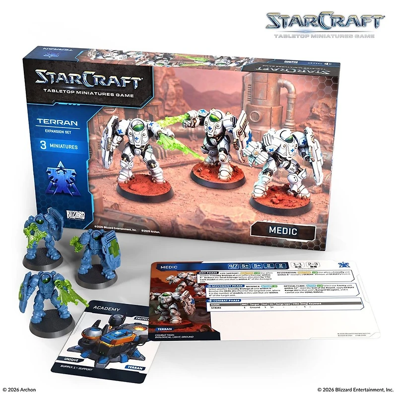 Starcraft: The Miniatures Game: Wave 1:  Terran: Medic Expansion Set (EN)