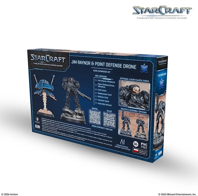 Starcraft: The Miniatures Game: Wave 1:  Terran: Jim Raynor (Raynor's Raiders) Hero Expansion Set (EN)
