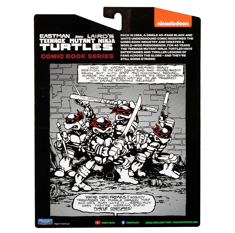 Teenage Mutant Ninja Turtles Black & White Comic Book Series Leonardo