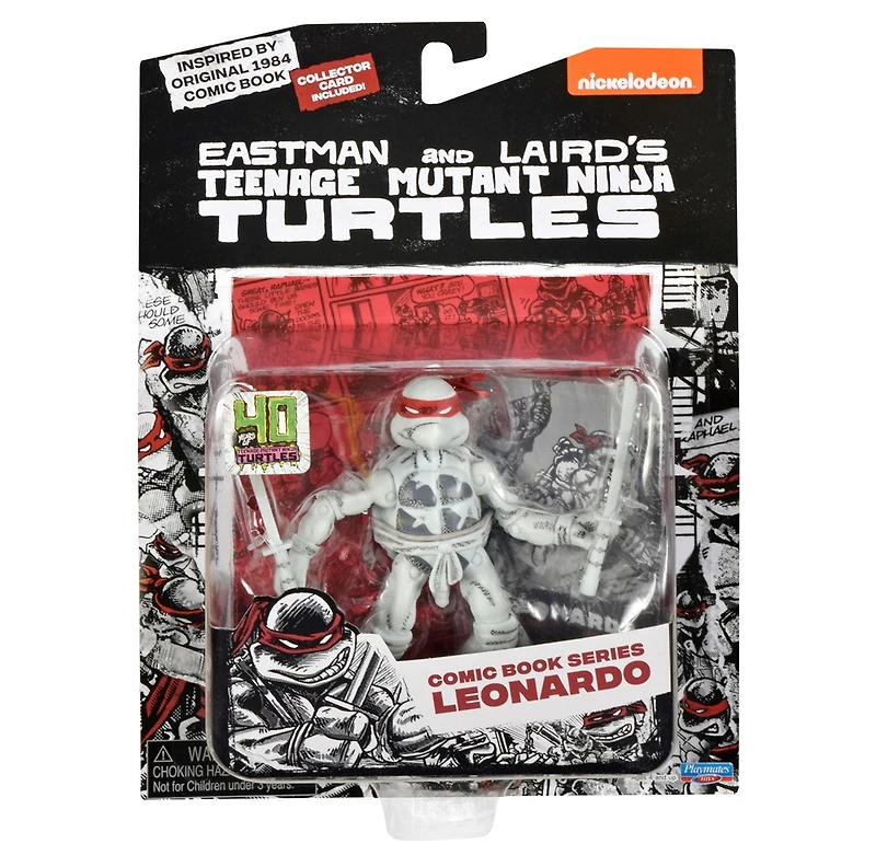 Teenage Mutant Ninja Turtles Black & White Comic Book Series Leonardo