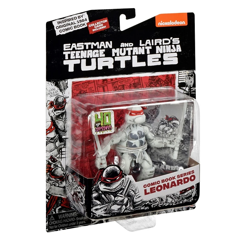 Teenage Mutant Ninja Turtles Black & White Comic Book Series Leonardo