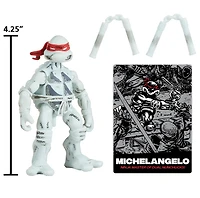 Teenage Mutant Ninja Turtles Black & White Comic Book Series Michelangelo