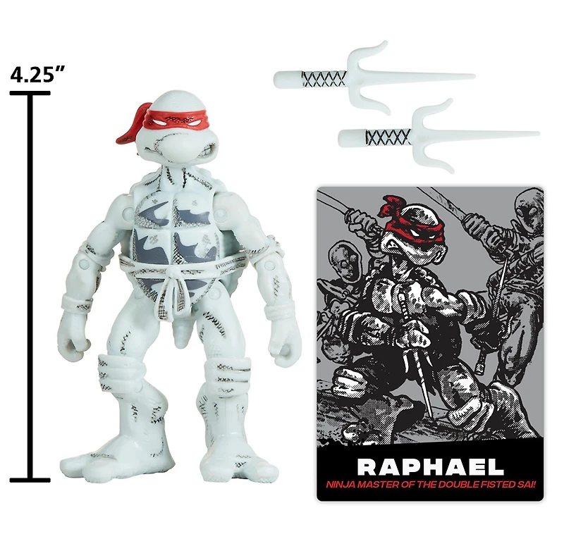 Teenage Mutant Ninja Turtles Black & White Comic Book Series Raphael