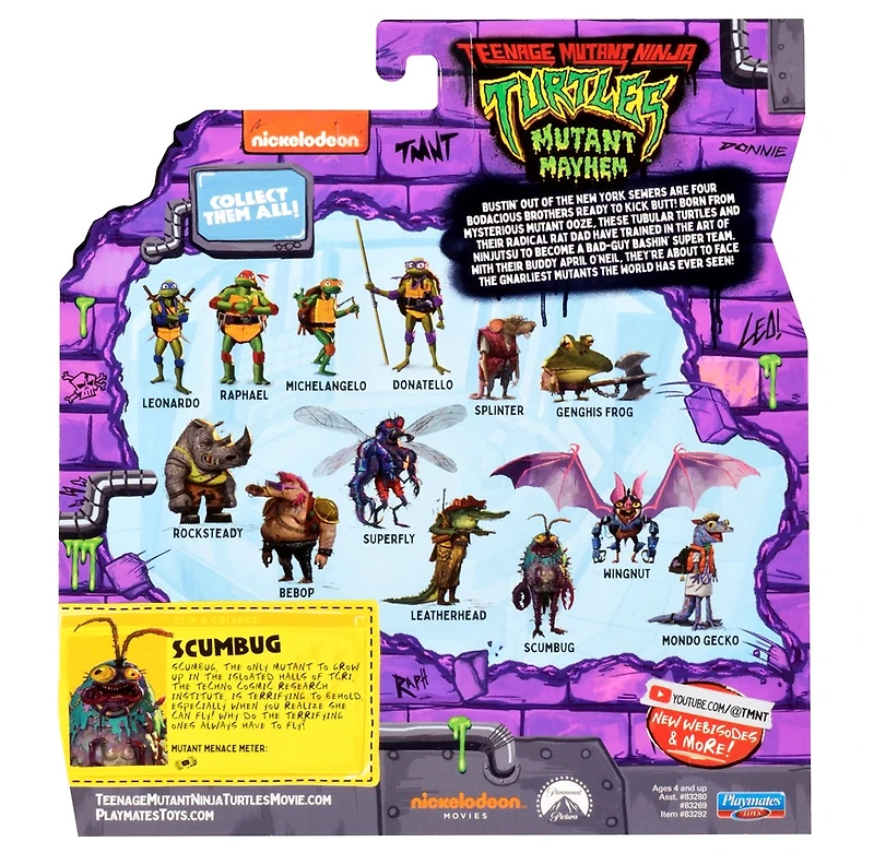 Teenage Mutant Ninja Turtles Movie Figure - Scumbag The Vermin