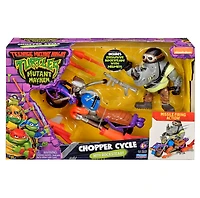 Teenage Mutant Ninja Turtles Chopper Cycle With Rocksteady
