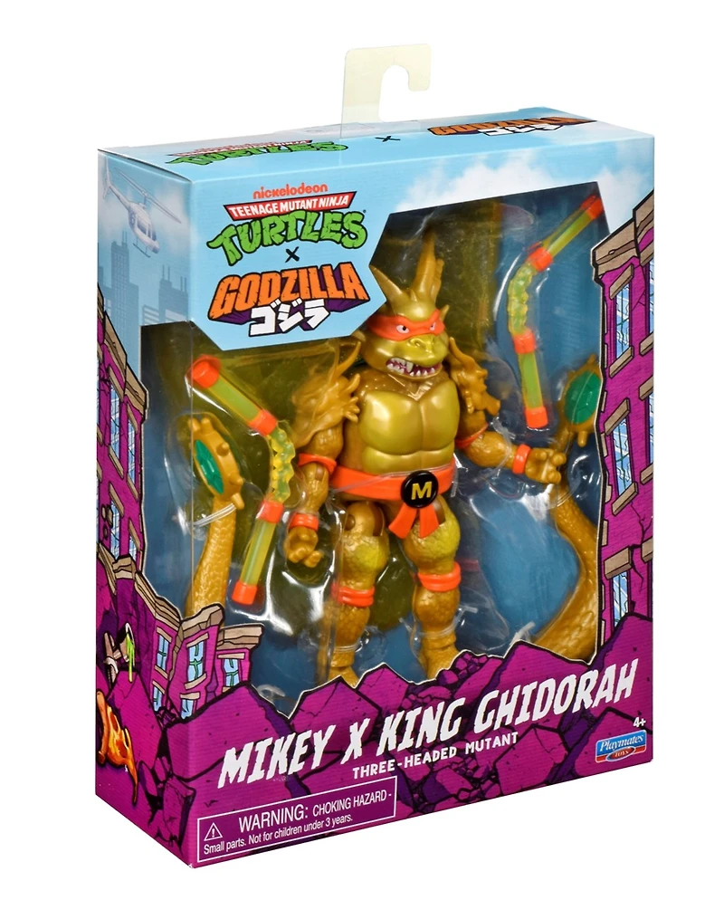 Teenage Mutant Ninja Turtles X Godzilla - Mikey X King Ghidorah