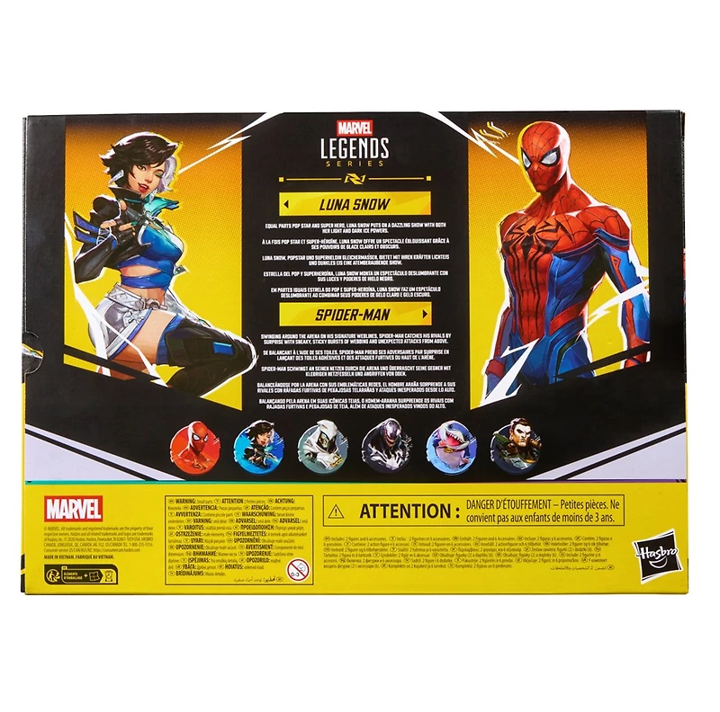 Marvel Legends Series Marvel Rivals Spider-Man & Luna Snow 6-Inch Action Figures