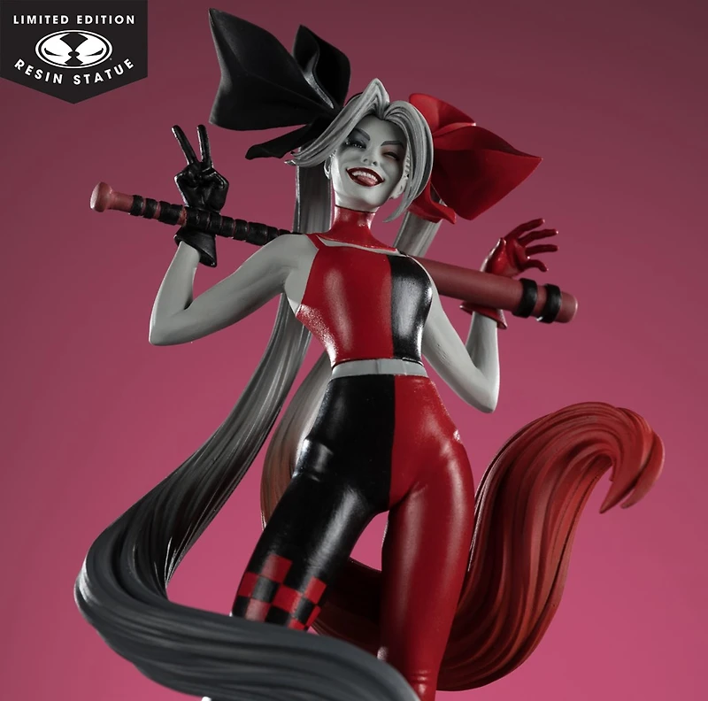DC Direct Harley Quinn by Alex Garner (Harley Quinn: Red, White & Black) 1:10 Scale Resin Statue