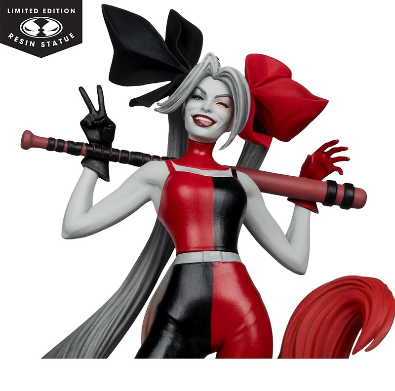 DC Direct Harley Quinn by Alex Garner (Harley Quinn: Red, White & Black) 1:10 Scale Resin Statue