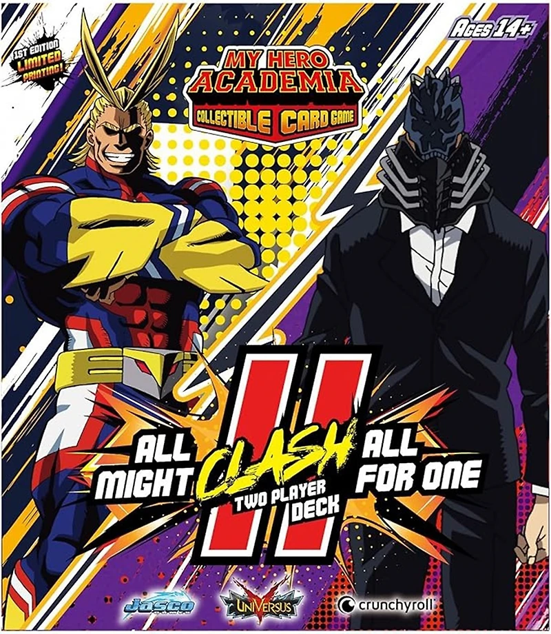 My Hero Academia Collectible Card Game: All Might vs All For One Two Play Clash Deck
