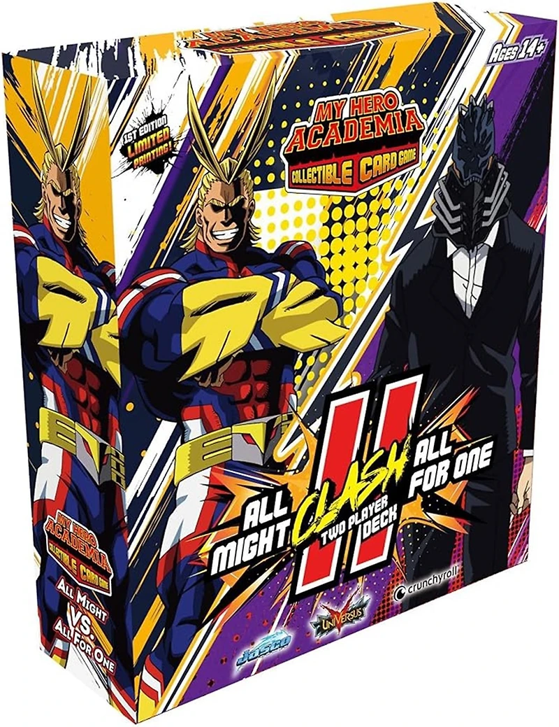 My Hero Academia Collectible Card Game: All Might vs All For One Two Play Clash Deck