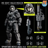 Halo: Reach - 1/12 Scale Spartan-B312 (Noble Six) Action Figure