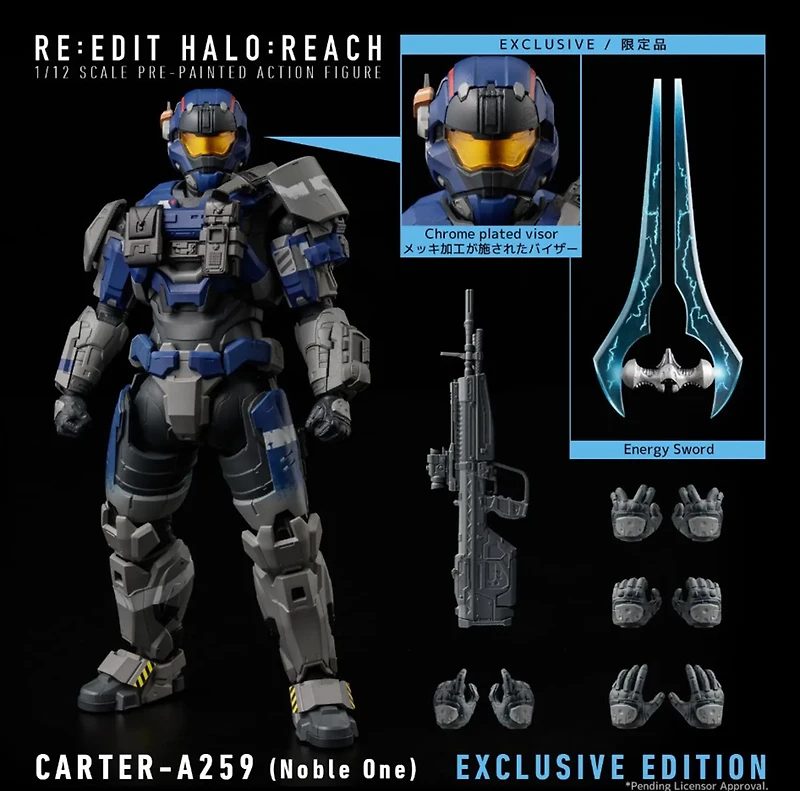 Halo: Reach - 1/12 Scale Carter-A259 (Noble One) Action Figure