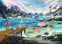 Ravensburger Pokemon Vaporeon & Temperate Marine - 1000 Piece Puzzle
