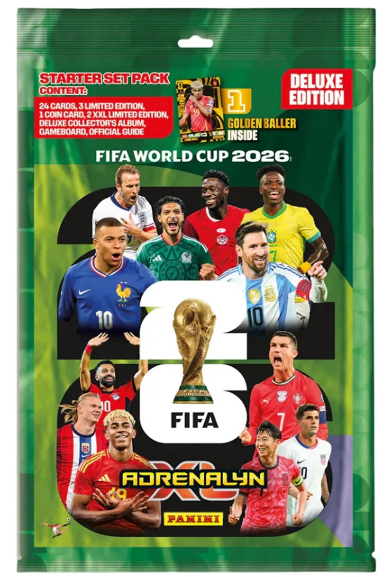 Panini FIFA World Cup 2026 Adrenalyn XL Starter Pack - Deluxe Edition
