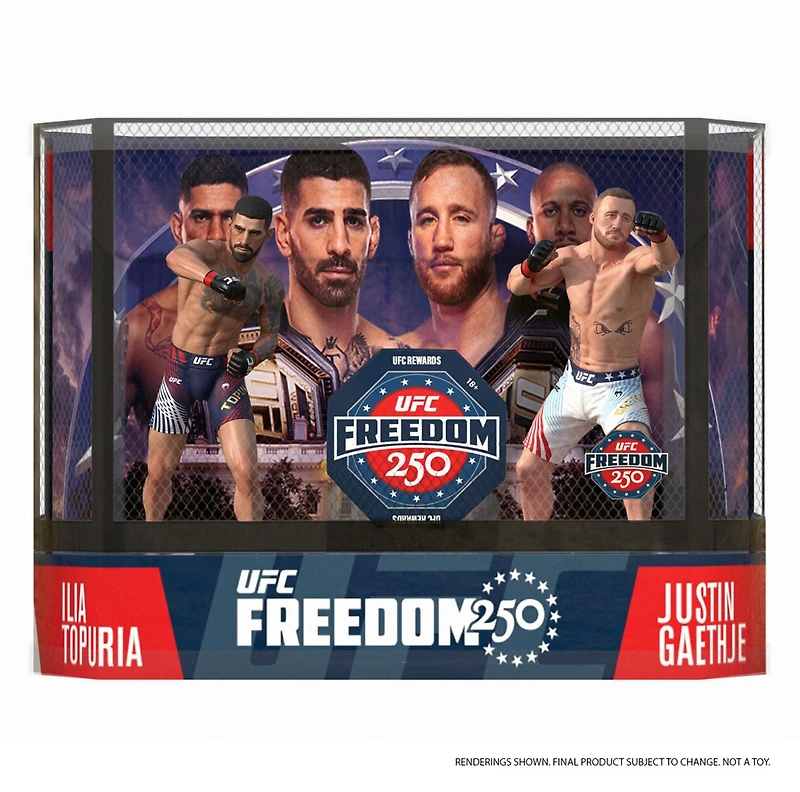 UFC Ilia Topuria vs Justin Gaethje (Freedom 250) 7-Inch Posed Figure 2 Pack McFarlane’s SportsPicks