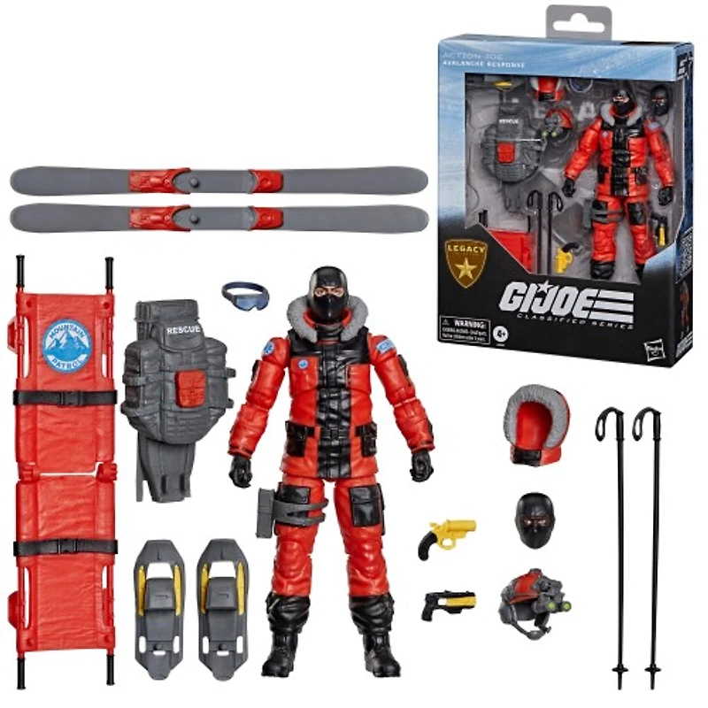 G.I. Joe Classified Series Legacy Collection: Action Joe - Avalanche Response Action Figure Set