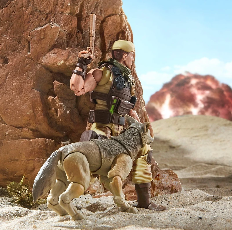 G.I. Joe Classified Series #217, Dusty & Coyote Sandstorm Action Figure and Pet