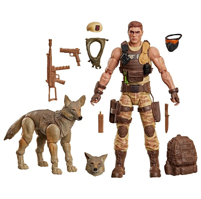 G.I. Joe Classified Series #217, Dusty & Coyote Sandstorm Action Figure and Pet
