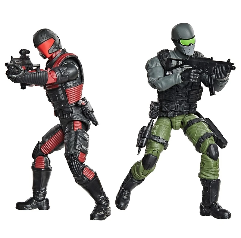 G.I. Joe Classified Series #218, Snake Eyes & Varmint ATV Vs. Stealth Viper & Cobra Stealth Flight Pod (Trubble Bubble)