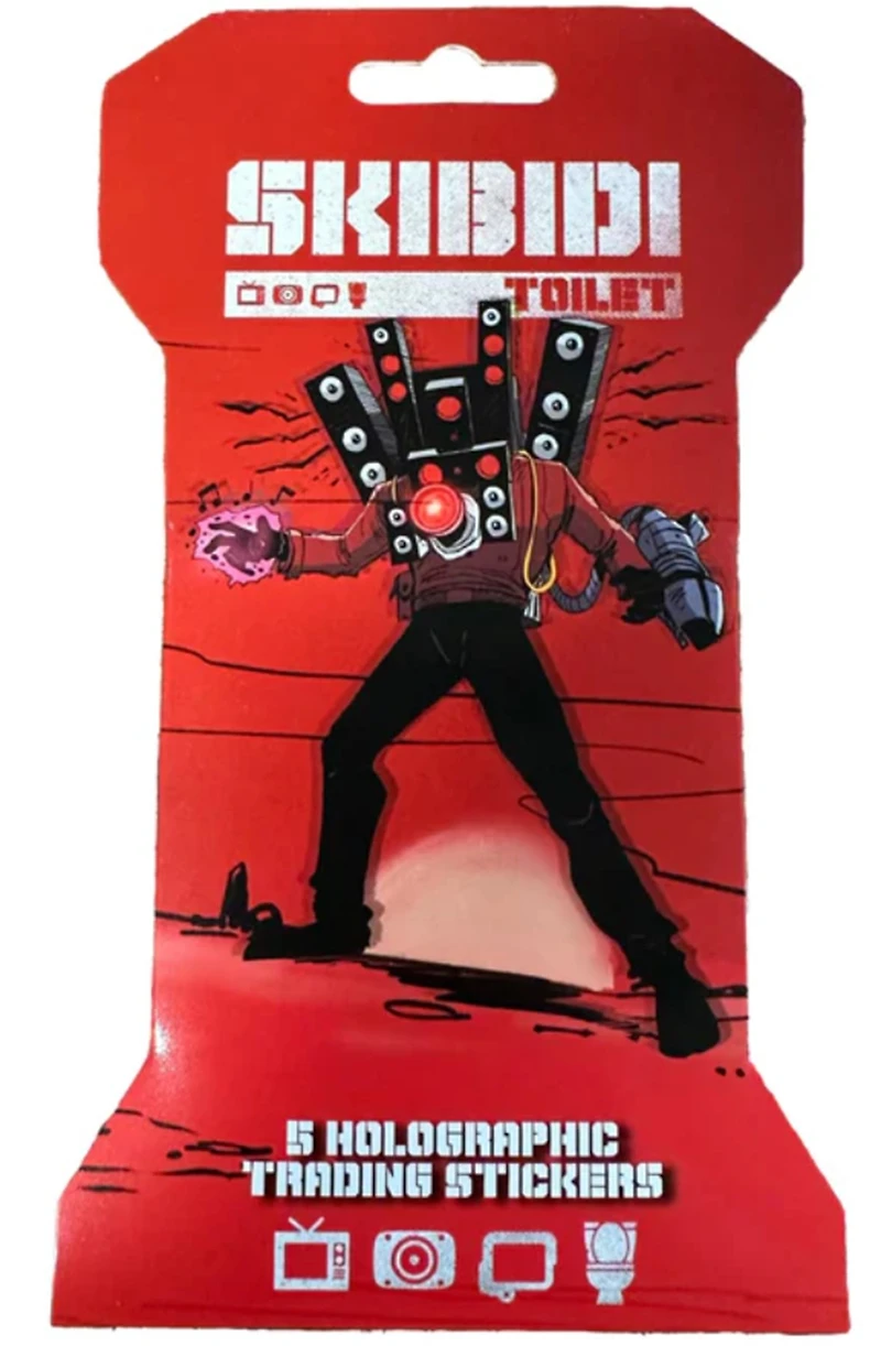 Skibidi Toilet Holographic Trading Sticker Pack