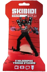 Skibidi Toilet Holographic Trading Sticker Pack