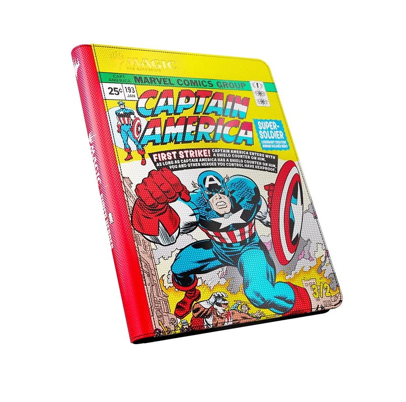 MTG: Marvel Super Heroes Captain America Zip-Up 18-Pocket Album