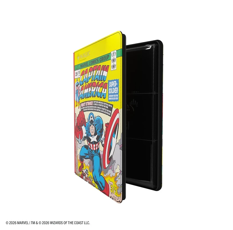 MTG: Marvel Super Heroes Captain America Zip-Up 18-Pocket Album