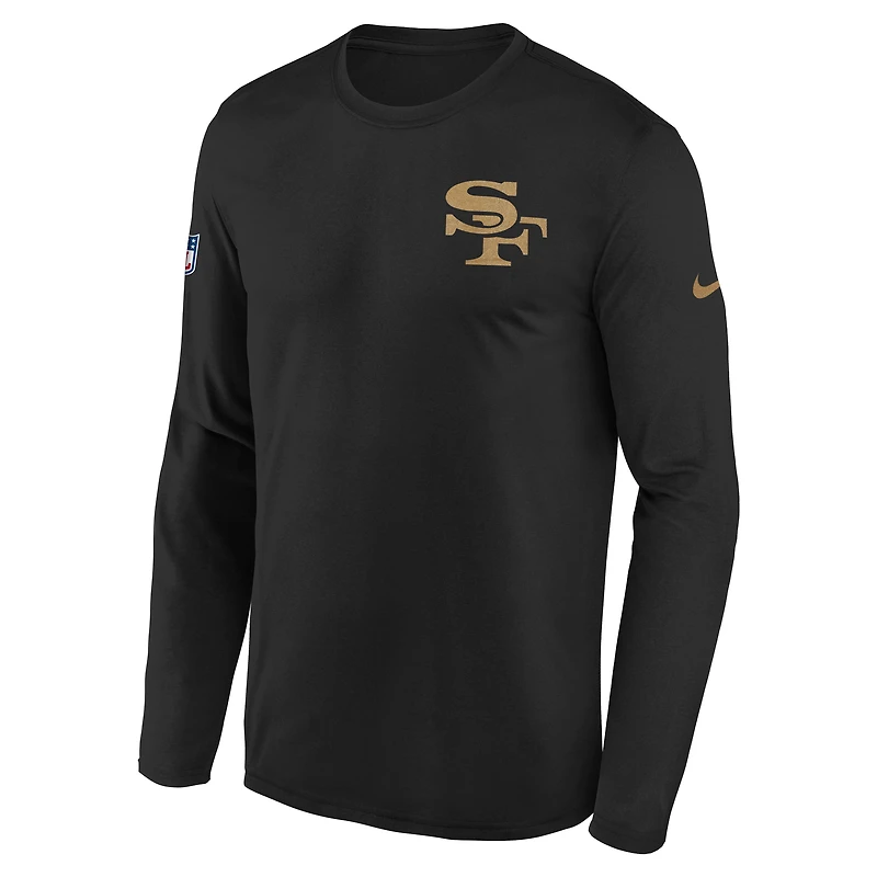 San Francisco 49ers Rivalry Sideline Legend Big Kids' Nike Dri-FIT NFL Long-Sleeve T-Shirt