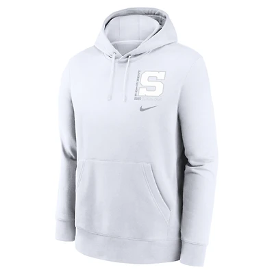 Penn State 2025 White Out Club Men's Nike College Pullover Hoodie