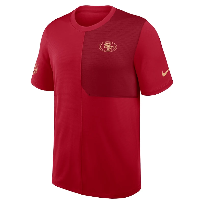 San Francisco 49ers Sideline Coach Men's Nike Dri-FIT NFL Top