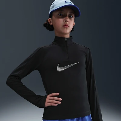 Nike Pro Big Kids' (Girls') Dri-FIT 1/4-Zip Top
