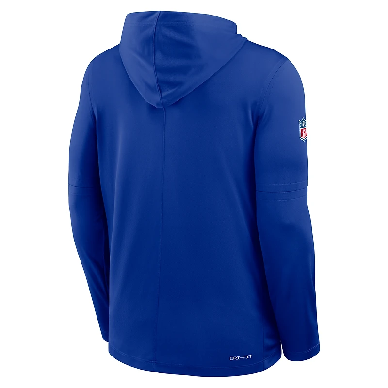 Buffalo Bills Pure Fury Sideline Men's Nike Dri-FIT NFL Long-Sleeve Hooded Top